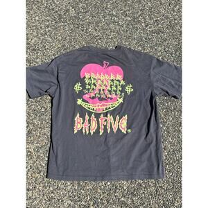 Li-Ning BadFive Graphic Loose Fit T-shirt 'Dark Grey skater punk designer
